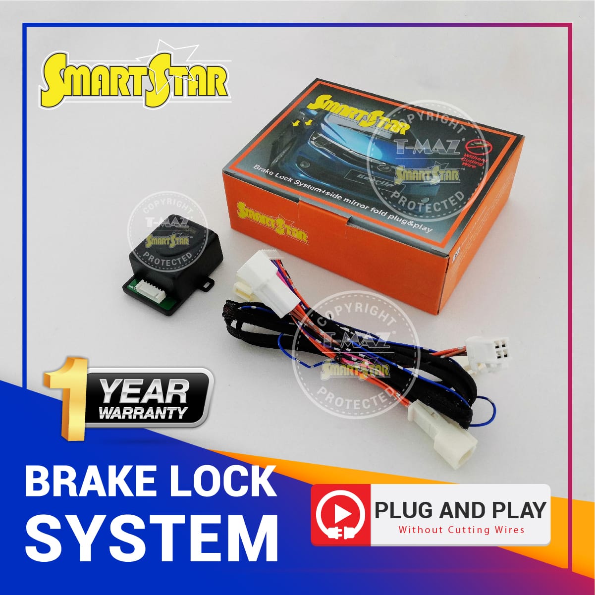 PERODUA BEZZA 20162021 Brake Lock System Plug & Play TMAZ, SMART