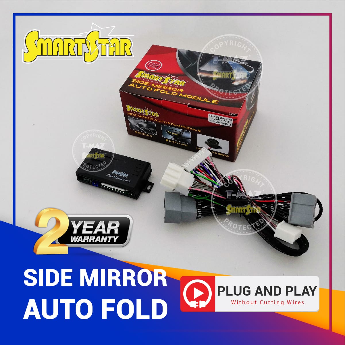 HONDA CITY 5ThGen 20202021 Side Mirror Auto Fold Plug & Play TMAZ
